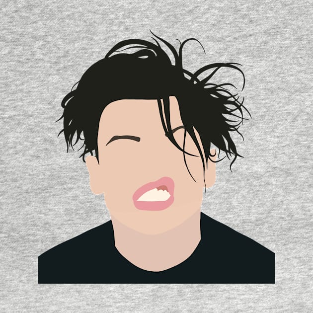 Yungblud Minimalist Portrait by JustGottaDraw